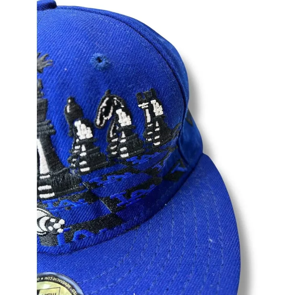 Los Angeles Dodgers Chess New Era 59Fifty Baseball Hat Size‎ 7-1/4 MLB Fitted
